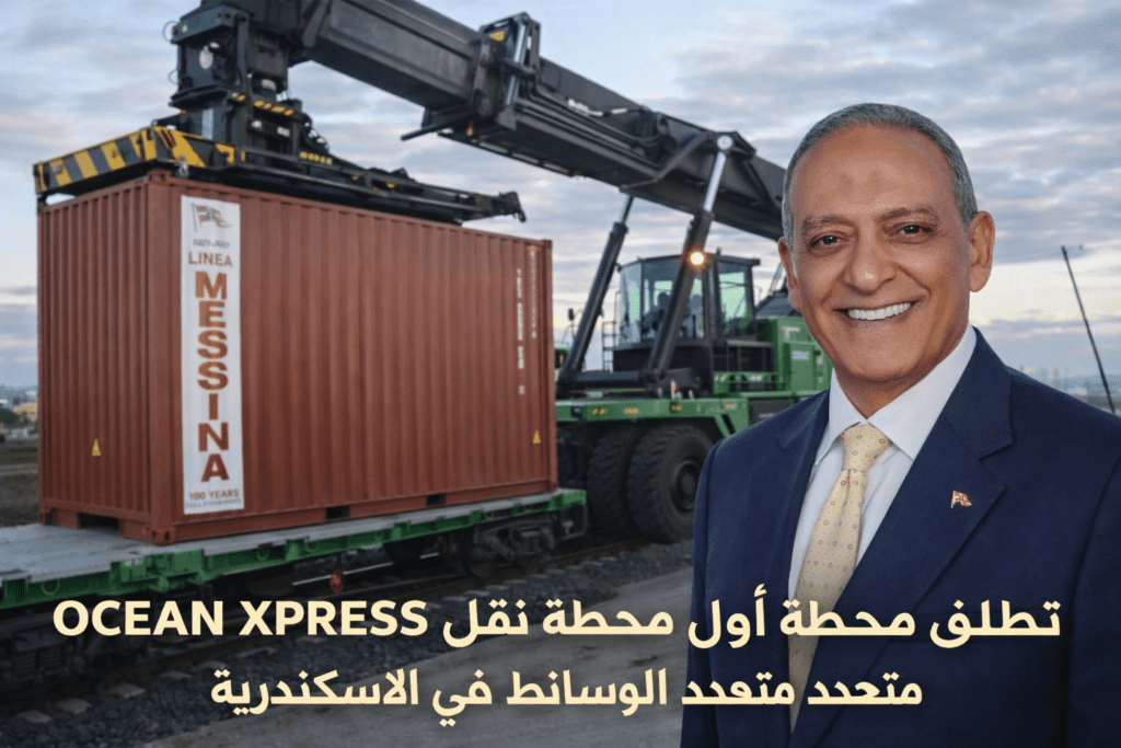 OCEAN XPRESS تطلق اول محطة نقل متعدد الوسائط فى الاسكندرية ORT إن إمكانيات (ORT) و تجهيزاته تجعله نموذجا لمركز نقل متعدد الوسائط ((MULTIMODAL TRANSPORTCENTERT بميناء الإسكندرية